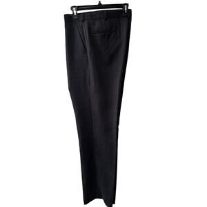 Dockers Mens Dress Pants 36x32 Black Flat Front Classic Fit Slacks